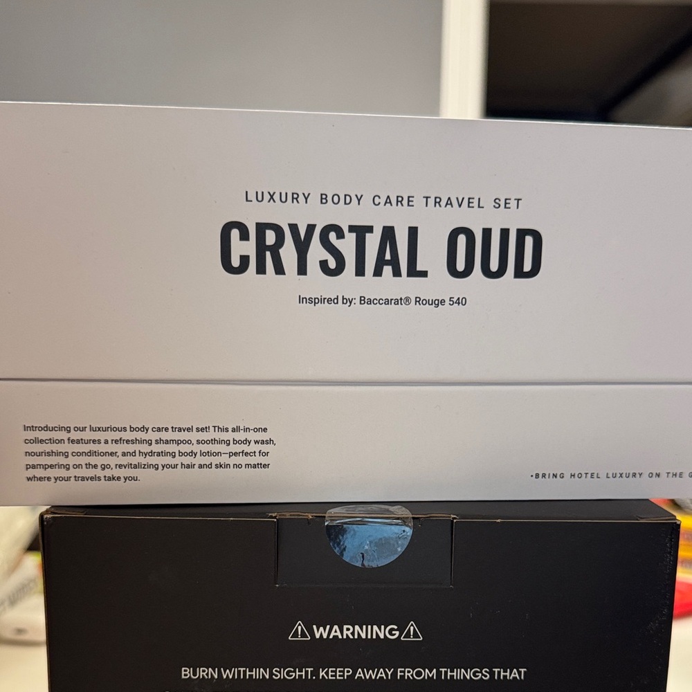 Crystal Oud Luxury Body Care Travel Set